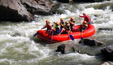Rafting down the Debet River