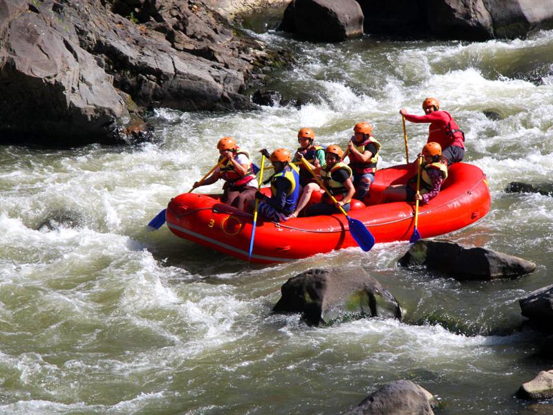 Rafting down the Debet River