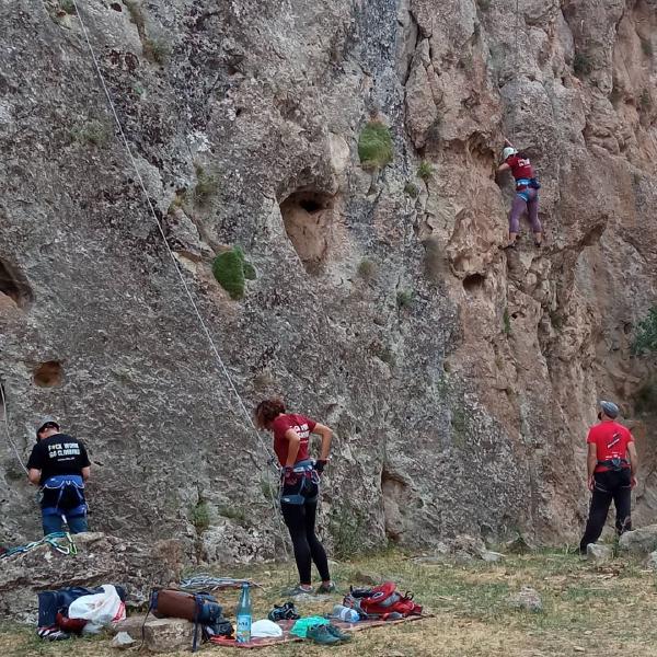 Start of the climbing program